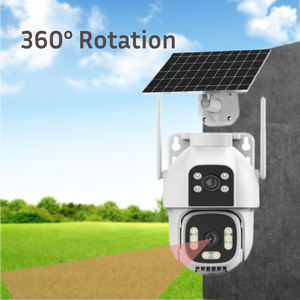 Nouvelle arrivée Caméra solaire 4G AOV à 2 objectifs pour extérieur 10MP <span class=keywords><strong>l</strong></span> Enregistrement 24 heures Caméra de sécurité sans fil PTZ Hieasy - Product Image 4