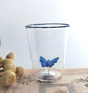 Tazza da Tè in Vetro Borosilicato 3D con Farfalle, Resistente al Calore, Senza BPA, per Latte e Caffè, Vendita all'Ingrosso Jingyi - Product Image 2
