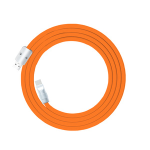 Cavo USB da a USB C cavo caricabatterie viola, 100W di tipo C cavo flessibile per sincronizzazione dati impermeabile cavo paffuto - Product Image 1
