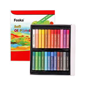 Foska 12/24 couleurs faciles à mélanger fournitures d'art de classe parfaites <span class=keywords><strong>Pastel</strong></span> à l'huile Non toxique pour enfants artistes débutants peinture <span class=keywords><strong>dessin</strong></span> - Product Image 1