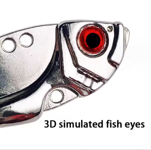 Aotuo - Juego de Señuelos Metálicos VIB Electrochapados de 3g-15g, Diseño de Serpiente, Aleación de Zinc, para Pesca de Lubina - Product Image 3