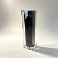 Flacon de lotion en acrylique durable de haute qualité avec pompe pulvérisatrice, adapté à la lotion, à la crème, au sérum et aux autres produits de soin de la peau