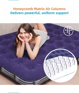 Materasso Gonfiabile <span class=keywords><strong>da</strong></span> <span class=keywords><strong>Campeggio</strong></span> all'Ingrosso, Singolo o Matrimoniale, Letto ad Aria Floccato <span class=keywords><strong>per</strong></span> <span class=keywords><strong>Casa</strong></span>, Design Moderno con Pompa Manuale - Product Image 5