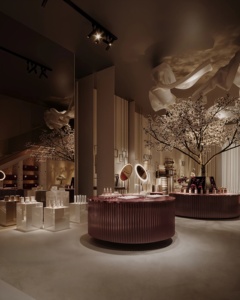 Design d'intérieur de magasin de vêtements de luxe, présentoir de vêtements sur mesure, mobilier de boutique de vente au détail, vitrine - Product Image 1