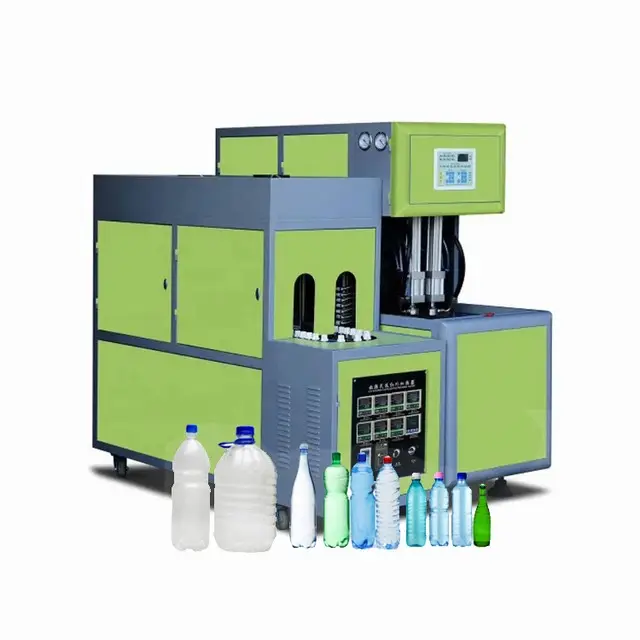 सेमी स्वचालित पालतू बोतल उड़ाने वाली मशीन/पालतू प्लास्टिक बोतल के लिए झटका मशीन