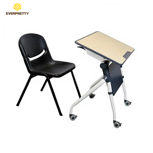 ชุดโต๊ะและเก้าอี้พับได้อเนกประสงค์ไม้แบบโมเดิร์นสั่ง<span class=keywords><strong>ท</strong></span>ำพิเศษ โต๊ะ<span class=keywords><strong>นัก</strong></span>เรียนเคลื่อนย้ายได้พร้อมล้อสำหรับห้องเรียน - Product Image 1