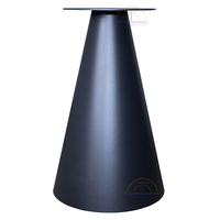 Base de Mesa de Comedor de Metal Resistente de Estilo Europeo Moderno con Patas de Pedestal Negras para Muebles de Bistro, Cafetería, Restaurante y Hospital