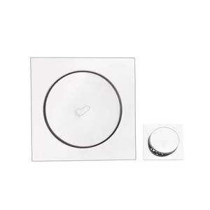 Siphon de sol carré moderne FEIDU pour <span class=keywords><strong>douche</strong></span> et <span class=keywords><strong>baignoire</strong></span>, filtre en acier inoxydable poli de 4 pouces, facile à nettoyer, pour salle de bain - Product Image 2