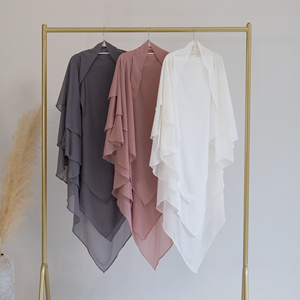 Loriya New Womens Dresses Hồi Giáo Quần Áo Abaya <span class=keywords><strong>Khimar</strong></span> Khăn Lớn Voan Dài Jilbab <span class=keywords><strong>Khimar</strong></span> Hijab Hồi Giáo Lớp Đầy Đủ Bìa - Product Image 5