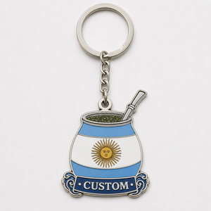 Llavero Personalizado al por Mayor de Alta Calidad con Bandera de <span class=keywords><strong>Argentina</strong></span>, Diseño de América del Sur, Recuerdo Turístico - Product Image 3