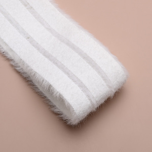 Mềm đàn hồi dệt kim băng đàn hồi với mờ bề mặt trắng Stretch ban nhạc cho hàng may mặc và DIY may - Product Image 1