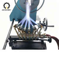 Tour à métaux semi-automatique horizontal de table avec chalumeau à gaz hydrogène/oxygène pour le soufflage et la fabrication du verre, usage moyen