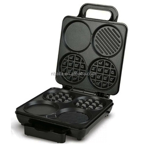 Aifa 6 5 4 3 en 1 dot CAT animal Shell Parrilla sándwich eléctrica Waffle Maker Temporizador Termostato Bélgica Máquina para hacer gofres profundos - Product Image 4