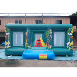 Château de saut gonflable en jungle pour enfants, qualité commerciale, intérieur, avec petite tour d'escalade, compatible avec <span class=keywords><strong>le</strong></span> standard australie, 6x5m, - Product Image 1