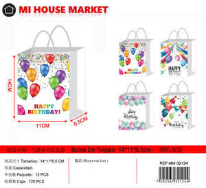 Sacchetto regalo di carta Mi House Market con stampa a 4 colori per bomboniere - Product Image 1