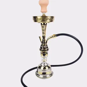 Narguilé traditionnel en verre fait à la main, ensemble pour Shisha Hookah, 1 tuyau, modèle égyptien