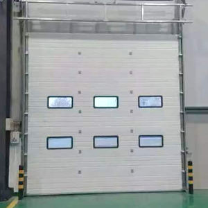 ประตูยกแนวตั้งอุตสาหกรรมแบบแบ่งส่วน ABX ความปลอดภัยสูง แผงโพลีเมอร์ โครงเหล็ก ดีไซน์กันน้ำ ลดการสะสมความร้อน - Product Image 5