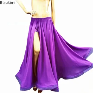 Jupe de danse orientale sexy pour femme, nouvelle collection, longue, fendue sur 2 côtés, pour adultes, costume de performance et d'entraînement, vente en gros - Product Image 5