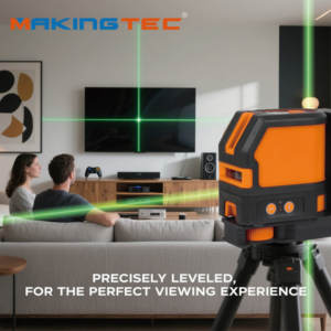 Niveau laser intelligent SA-02L 1V1H - <span class=keywords><strong>Alerte</strong></span> sonore et écran LCD, conception en forme de L, portée de 15 m - Product Image 4