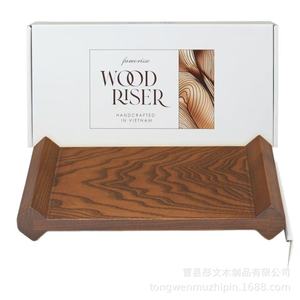 Famorisse Wooden <b>Storage</b> <b>Tray</b> Rectangle Varnished Water Repellent For Kitchen Counter Soap Holder - Product Image 5