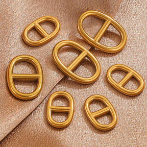 Gold Metal Oval Tri Glide Slide Buckle Zinc Alloy Adjustable <b>Strap</b> Buckle For Handbag <b>Luggage</b> Bag Hardware Accessories - Product Image 6