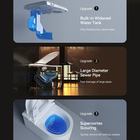 WC intelligent avec chasse d'eau intelligente, siège chauffant, bidet électrique en forme de U certifié CUPC, télécommande