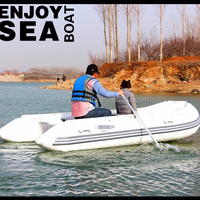 Bateau pneumatique de sport ASD Model pour 4 personnes, en PVC, pliable, pour la pêche
