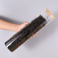 Tabung Kaca Borosilikat Tahan Bahan Kimia, Tahan Suhu Tinggi, Anti Ledakan, Wadah Penyimpanan Biji Kopi dan Bunga Kering