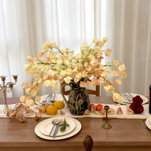 <b>Artificial</b> Lantern Fruit <b>Tree</b> Branch Silk Flower 30cm-100cm Photography Props <b>Outdoor</b> Decoration - Product Image 5