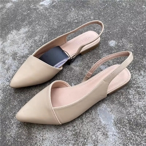 Sandalias Planas <span class=keywords><strong>de</strong></span> PU con Tira Trasera para <span class=keywords><strong>Mujer</strong></span>, al por Mayor |   <span class=keywords><strong>Zapatos</strong></span> Formales <span class=keywords><strong>de</strong></span> Oficina con Punta en Pico, Elegantes y Casuales - Product Image 4