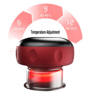 Appareil intelligent de thérapie par ventouses et chaleur, rechargeable par USB, à 12 niveaux, avec affichage LED, massage anti-arthritique
