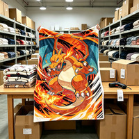 Couverture en flanelle personnalisée avec photo d'anime, dessin animé, impression 3D, Pokemon Gengar, douce, utilisable en toutes saisons, légère, style japonais