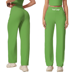 กางเกงโยคะสีลาเวนเดอร์สำหรับผู้หญิง สกรีนโลโก้ได้ เอวสูง ขากว้าง กางเกงพิลาทิส ชุดลำลองสำหรับออกกำลังกาย ขายส่ง ปี 2026 - Product Image 3