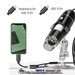 Microscopio <span class=keywords><strong>digital</strong></span> al por mayor de fábrica con cámara de microscopio con zoom de 8 LED 1600X para Android IOS - Product Image 3