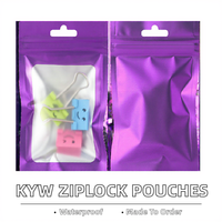 Sacs en plastique mylar personnalisables pochette debout zip-lock PE emballage avec fenêtre pour bonbons alimentaires