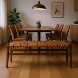 เก้าอี้หนัง Cody Tan สไตล์มิดเซ็นจูรี่ โมเดิร์น สำหรับห้องรับประทานอาหาร ทนทาน เหมาะสำหรับใช้ในบ้าน - Product Image 2