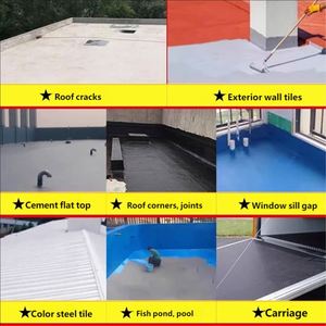 Polyurethane Waterproof <b>Coating</b> High Elasticity for Roof Basement Bathroom Anti-Crack Waterproof <b>Paint</b> - Product Image 3