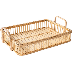 Bandejas ecológicas tejidas hechas <span class=keywords><strong>a</strong></span> mano de diseño 2020, también de ratán, almacenamiento rectangular, para servir té, café, <span class=keywords><strong>ba</strong></span> - Product Image 6
