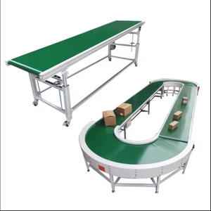 Convoyeur à bande en PVC à rotation automatique et courbe D45 90 Bande transporteuse circulaire à 180 degrés pour chaîne de montage - Product Image 3