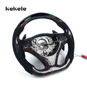 Volante LED RPM de Fibra de Carbono Forjado con Levas de Cambio para <span class=keywords><strong>BMW</strong></span> E90 E91 <span class=keywords><strong>E92</strong></span> X3 M3 318i 320i 330i 335i <span class=keywords><strong>330d</strong></span> Coupé - Product Image 5