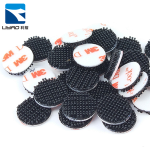 Atacado 1 polegadas cortando impermeável reclosable fastener preto folhas <span class=keywords><strong>3</strong></span> M duplo gancho e <span class=keywords><strong>loop</strong></span>/dot/magic fita - Product Image 3