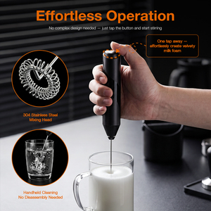 Potente Batidora de Café Inalámbrica de Mano, Funciona con Batería, Varilla Mezcladora Eléctrica para Bebidas, Espumador de Leche Automático, Mini Espumador de Espuma - Product Image 4