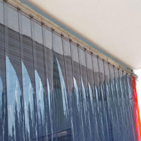 Bande de porte en PVC flexible OEM, rideau en vinyle industriel résistant aux intempéries pour l'extérieur