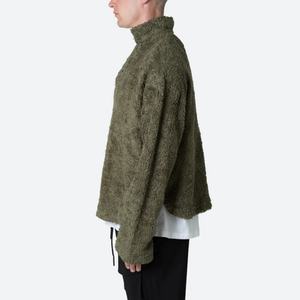 Suéter Personalizado de Forro Polar Cálido y Holgado para Hombre, Sudadera con Capucha 100% Poliéster Sherpa - Product Image 3