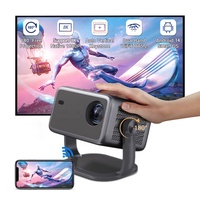 Mini vidéoprojecteur portable 1080P, dernière version d'usine, système Android 14, autofocus, prise en charge 4K, sans fil, intelligent, avec fonction de mise en miroir d'écran mobile