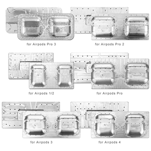 Molde de sublimación 3D para impresión, herramienta de transferencia de metal para fundas de auriculares AirPods Pro 3, molde de calentamiento para estuches personalizados DIY con prensa de calor - Product Image 1