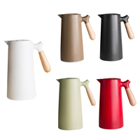 Théière à café NORDIC WHOLESALE 1L, thermos sous vide pour la maison, théière à café avec doublure en verre, pot thermique, bouteille d'eau chaude