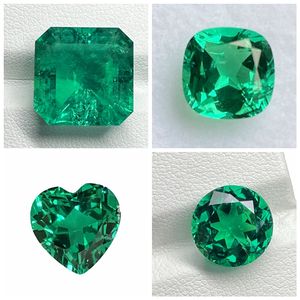 אבני חן HQ 0.3-<span class=keywords><strong>10</strong></span> קראט עם תעודה, אבן אזמרגד סינתטית, אבן אזמרגד קולומביאנית שנוצרה במעבדה בשיטת הידרותרמית, מחיר לקרט - Product Image 2