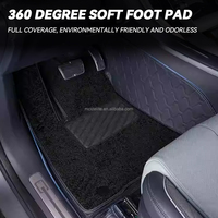 Upgrade Auto Interieur Zubehör Doppels chicht Fuß matte Samt boden Teppich Fuß matte für BYD Leopard 5 Zubehör