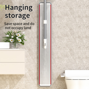 Mocio piatto rotante industriale di alta qualità da <span class=keywords><strong>60cm</strong></span> in fibra Ultra Fine per la pulizia del pavimento in lega di alluminio auto-strizzatore estensibile - Product Image 5